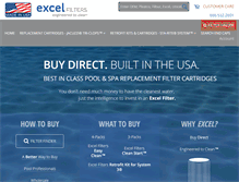 Tablet Screenshot of excelfilters.com